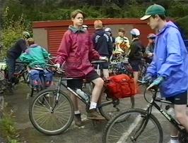 Preparing to leave Glen Nevis YH